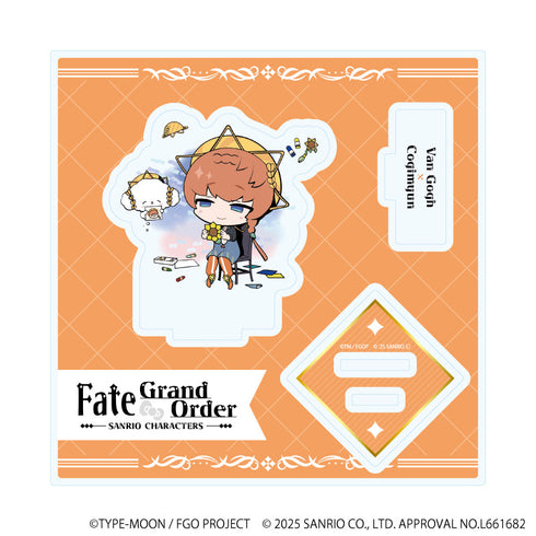 『Fate/Grand Order×サンリオキャラクターズ』アクリルスタンドプレート23/ヴァン・ゴッホ×こぎみゅん(コラボイラスト)
